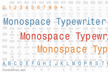 Monospace Typewriter Font