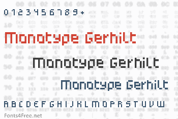 Monotype Gerhilt Font