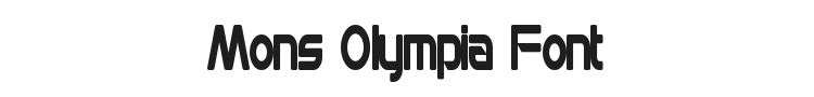 Mons Olympia Font Preview