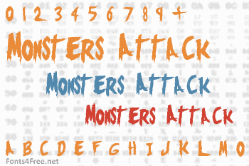 Monsters Attack  Font