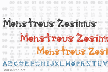 Monstrous Zosimus Font