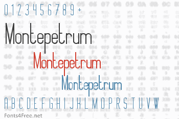 Montepetrum Font