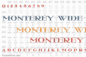 Monterey Wide Font