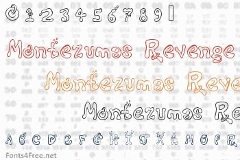 Montezumas Revenge Font