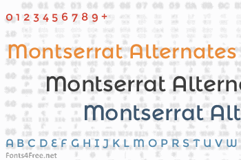 Montserrat Alternates Font