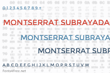 Montserrat Subrayada Font