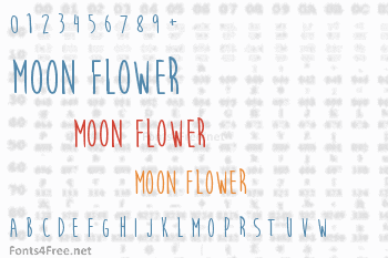 Moon Flower Font