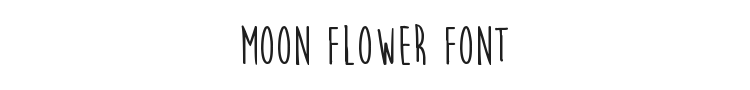 Moon Flower Font Preview