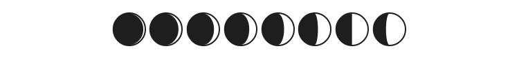 Moon Phases Font