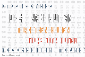 More than human Font