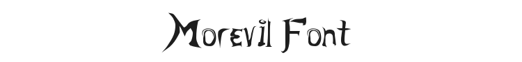 Morevil Font Preview