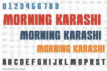 Morning Karashi Font