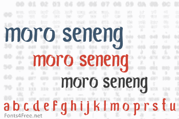 Moro Seneng Font