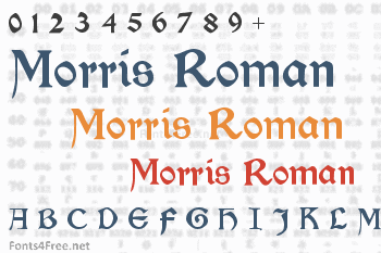 Morris Roman Font