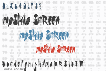 Moskito Screen Font