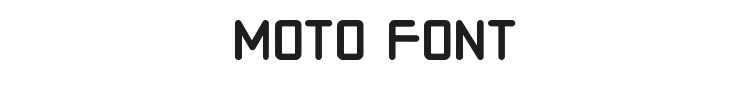 Moto Font