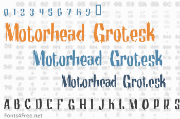 Motorhead Grotesk Font