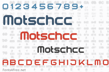 Motschcc Font