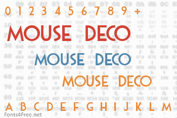 Mouse Deco Font