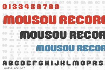 Mousou Record Font