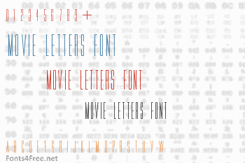 Movie Letters Font