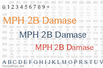 MPH 2B Damase Font