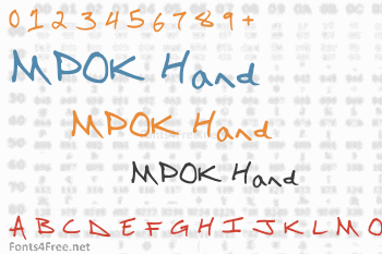 MPOK Hand Font