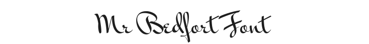 Mr Bedfort Font Preview