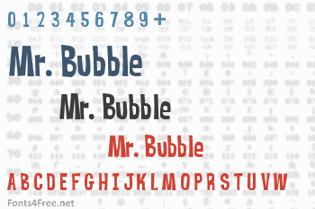 Mr. Bubble Font