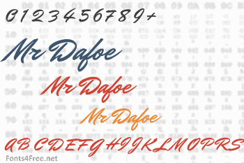 Mr Dafoe Font