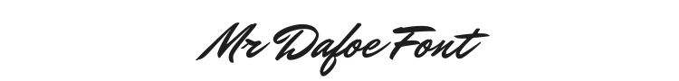Mr Dafoe Font Preview