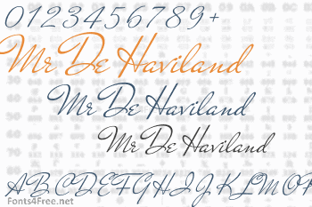 Mr De Haviland Font