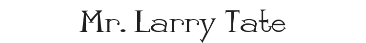 Mr. Larry Tate Font Preview