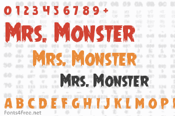 Mrs. Monster Font