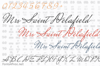 Mrs Saint Delafield Font