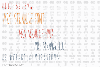 Mrs Strange Font