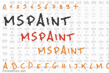 MsPaint Font