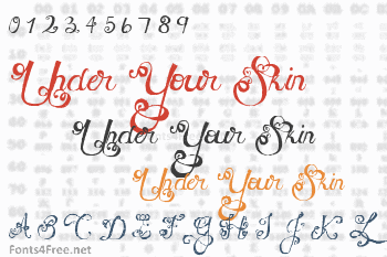 MTF Under Your Skin Font