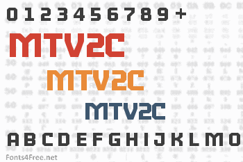 MTV2C Font