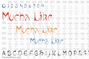 Mucha Like Font