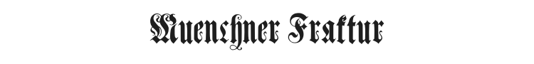 Muenchner Fraktur Font Preview