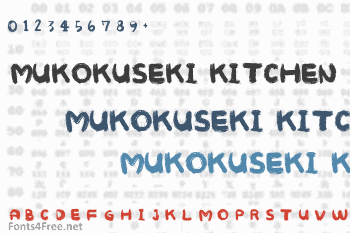 Mukokuseki Kitchen Font