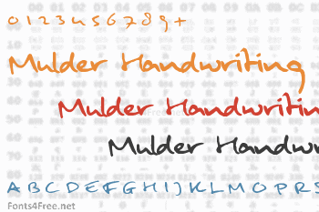 Mulder Handwriting Font