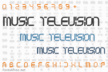 Music Television Selector Font