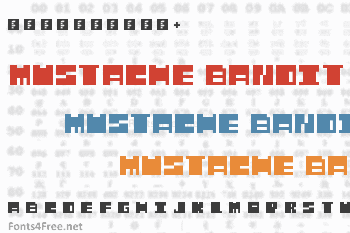 Mustache Bandit Font