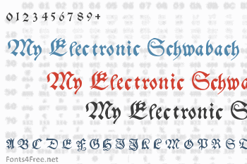 My Electronic Schwabach Font