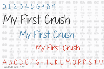 My First Crush Font