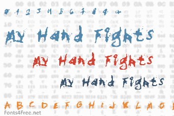 My Hand Fights Font