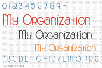 My Organization Font