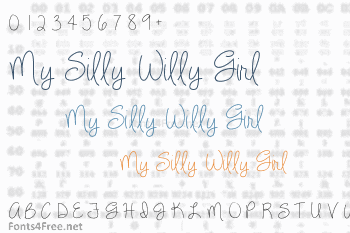 My Silly Willy Girl Font